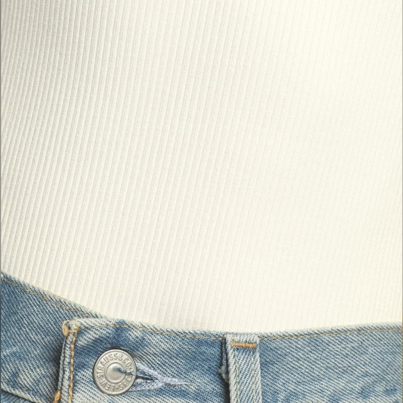 NWT Lulus Upgraded Basic White Ribbed Scoop Back Sleeveless Bodysuit - Picture 6 of 10